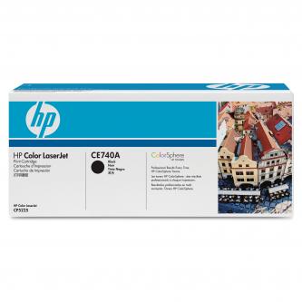 Obrazek HP CE740A originální tonerová kazeta, barva náplně černá, výtěžnost cartridge 7000 stran