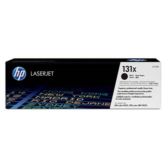 Obrazek HP 131X CF210X originální tonerová kazeta, barva náplně černá, výtěžnost cartridge 2400 stran