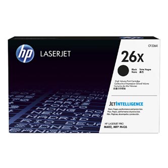 Obrazek HP 26X CF226X originální tonerová kazeta, barva náplně černá, výtěžnost cartridge 9000 stran