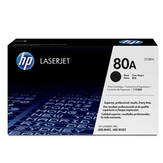 Obrazek HP 80A CF280A originální tonerová kazeta, barva náplně černá, výtěžnost cartridge 2700 stran