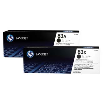 Obrazek HP 83A CF283AD originální tonerová kazeta, barva náplně dvojbalení černá, výtěžnost cartridge 3000 stran