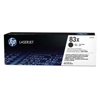 Obrazek HP 83X CF283X originální tonerová kazeta, barva náplně černá, výtěžnost cartridge 2200 stran