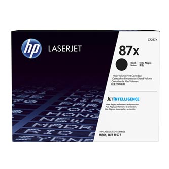 Obrazek HP 87X CF287X originální tonerová kazeta, barva náplně černá, výtěžnost cartridge 18000 stran