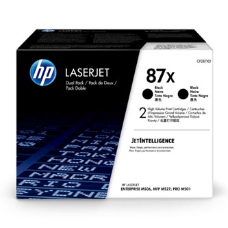 Obrazek HP CF287XD originální tonerová kazeta, barva náplně černá, výtěžnost cartridge 36000 stran
