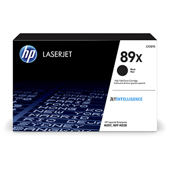 Obrazek HP 89X CF289X originální tonerová kazeta, barva náplně černá, výtěžnost cartridge 10000 stran