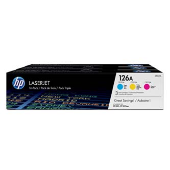 Obrazek HP 126A CF341A originální tonerová kazeta, barva náplně azurová, purpurová, žlutá, výtěžnost cartridge 1000 stran