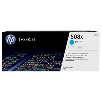 Obrazek HP 508X CF361X originální tonerová kazeta, barva náplně azurová, výtěžnost cartridge 9500 stran