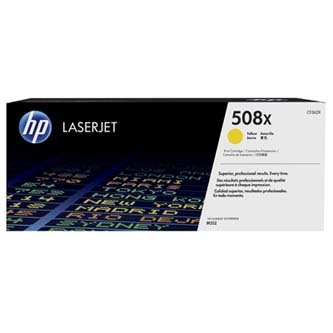 Obrazek HP 508X CF362X originální tonerová kazeta, barva náplně žlutá, výtěžnost cartridge 9500 stran