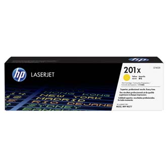 Obrazek HP 201X CF402X originální tonerová kazeta, barva náplně žlutá, výtěžnost cartridge 2300 stran