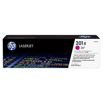 Obrazek HP 201X CF403X originální tonerová kazeta, barva náplně purpurová, výtěžnost cartridge 2300 stran