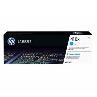 Obrazek HP 410X CF411X originální tonerová kazeta, barva náplně azurová, výtěžnost cartridge 5000 stran
