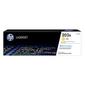 Obrazek HP 203A CF542A originální tonerová kazeta, barva náplně žlutá, výtěžnost cartridge 1300 stran