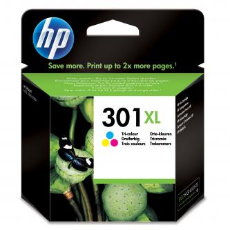 Obrazek HP 301 XL CH564EE originální inkoustová kazeta, barva náplně tříbarevná, výtěžnost cartridge 330 stran
