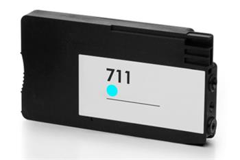 Obrazek HP 711 CZ130A kompatibilní inkoustová kazeta, barva náplně azurová