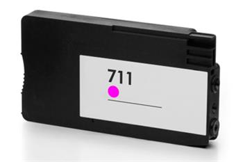 Obrazek HP 711 CZ131A kompatibilní inkoustová kazeta, barva náplně purpurová