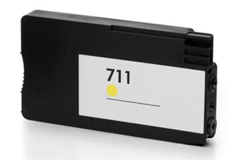 Obrazek HP 711 CZ132A kompatibilní inkoustová kazeta, barva náplně žlutá
