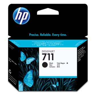 Obrazek HP 711 CZ133A originální inkoustová kazeta, barva náplně černá