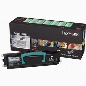 Obrazek Lexmark E450H11E originální tonerová kazeta, barva náplně černá, výtěžnost cartridge 11000 stran