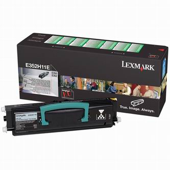 Obrazek Lexmark E250 E350 E352H11E originální tonerová kazeta, barva náplně černá, výtěžnost cartridge 9000 stran
