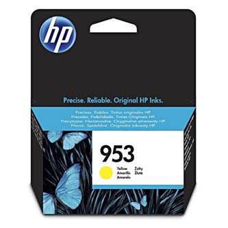 Obrazek HP 953 F6U14AE originální inkoustová kazeta, barva náplně žlutá, výtěžnost cartridge 700 stran