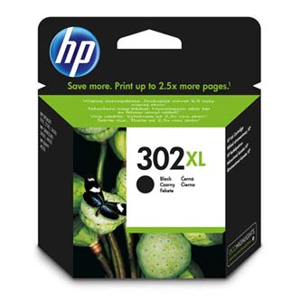 Obrazek HP 302 XL F6U68AE originální inkoustová kazeta, barva náplně černá