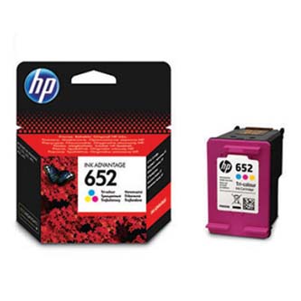 Obrazek HP 652 F6V24AE originální inkoustová kazeta, barva náplně tříbarevná, výtěžnost cartridge 200 stran