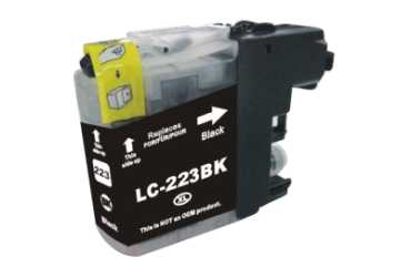 Brother LC-223 LC223BK kompatibilní inkoustová kazeta, barva náplně černá
