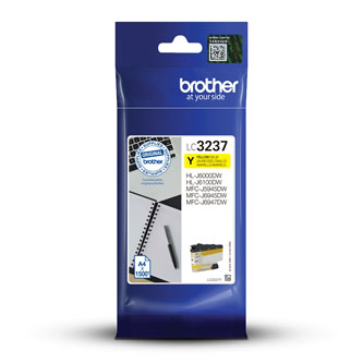 Obrazek Brother LC-3237 LC3237Y originální inkoustová kazeta, barva náplně žlutá, výtěžnost cartridge 1500 stran