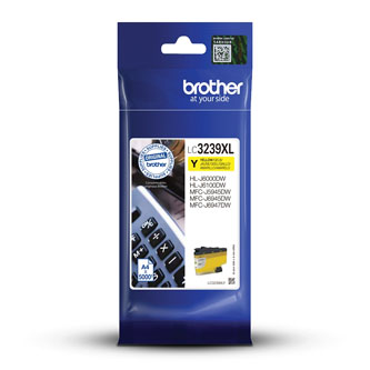 Obrazek Brother LC-3239 XL LC3239XLY originální inkoustová kazeta, barva náplně žlutá, výtěžnost cartridge 5000 stran