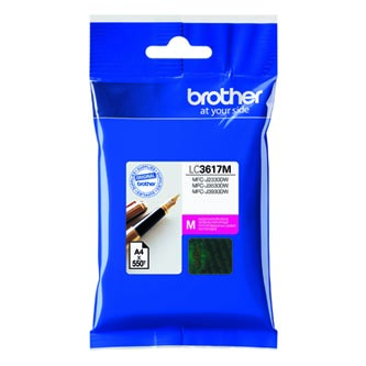 Obrazek Brother LC3617 LC3617M originální inkoustová kazeta, barva náplně purpurová, výtěžnost cartridge 550 stran