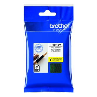 Obrazek Brother LC3617 LC3617Y originální inkoustová kazeta, barva náplně žlutá, výtěžnost cartridge 550 stran