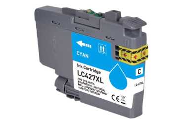 Obrazek Brother LC-427 XL LC427XLC kompatibilní inkoustová kazeta, barva náplně azurová, výtěžnost cartridge 600 stran