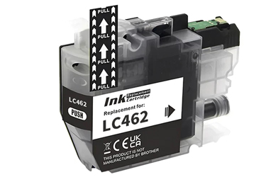 Obrazek Brother LC-462 LC462BK kompatibilní inkoustová kazeta, barva náplně černá, výtěžnost cartridge 3000 stran