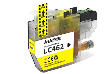Obrazek Brother LC-462 LC462Y kompatibilní inkoustová kazeta, barva náplně žlutá, výtěžnost cartridge 1500 stran