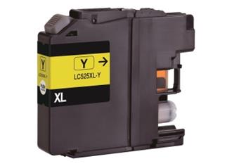Obrazek Brother LC-525 XL LC525XLY kompatibilní inkoustová kazeta, barva náplně žlutá, výtěžnost cartridge 1300 stran