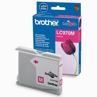 Obrazek Brother LC970 LC970M originální inkoustová kazeta, barva náplně purpurová, výtěžnost cartridge 300 stran