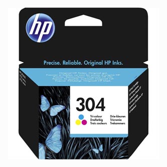 HP 304 N9K05AE originální inkoustová kazeta, barva náplně tříbarevná, výtěžnost cartridge 100 stran