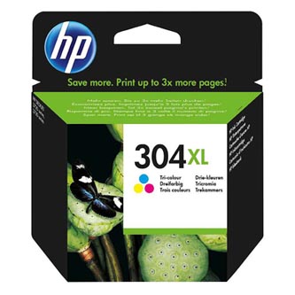 Obrazek HP 304 XL N9K07AE originální inkoustová kazeta, barva náplně tříbarevná, výtěžnost cartridge 300 stran
