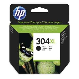 Obrazek HP 304 XL N9K08AE originální inkoustová kazeta, barva náplně černá, výtěžnost cartridge 300 stran