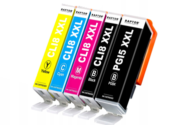 Obrazek Canon 5 PGI-5 PGBK+CMYK kompatibilní inkoustová kazeta, barva náplně azurová, purpurová, žlutá, černá, photo černá
