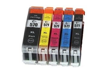 Obrazek Canon PGI570XL + CLI571XL CMYK - KOMPATIBILNÍ Canon kompatibilní inkoustová kazeta, barva náplně azurová/purpurová/žlutá/černá