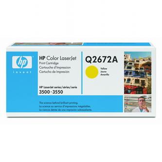 Obrazek HP Q2672A originální tonerová kazeta, barva náplně žlutá, výtěžnost cartridge 4000 stran