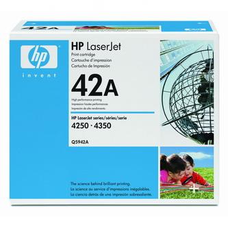 Obrazek HP 42A Q5942A originální tonerová kazeta, barva náplně černá, výtěžnost cartridge 10000 stran