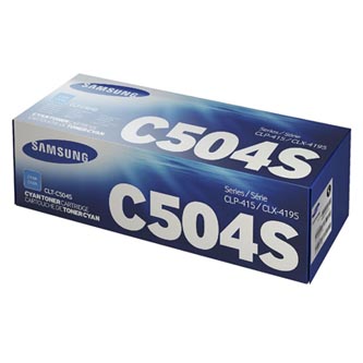 Obrazek HP C504S SU025A originální tonerová kazeta, barva náplně azurová, výtěžnost cartridge 1800 stran