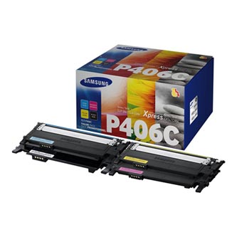 Obrazek HP P406C SU375A originální tonerová kazeta, barva náplně azurová, purpurová, žlutá, černá,, výtěžnost cartridge 3000 stran