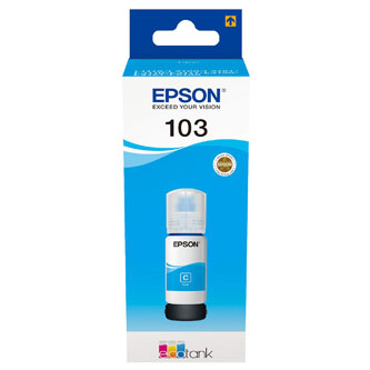 Obrazek Epson 103 C13T00S24A originální ink bottle, barva náplně azurová