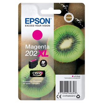 Obrazek Epson 202XL C13T02H34010 originální inkoustová kazeta, barva náplně purpurová