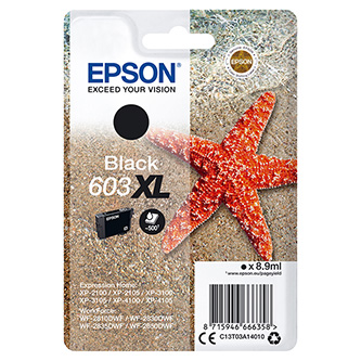 Obrazek Epson 603XL C13T03A14010 originální inkoustová kazeta, barva náplně černá