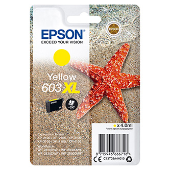 Obrazek Epson 603XL C13T03A44010 originální inkoustová kazeta, barva náplně žlutá