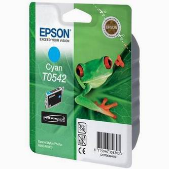 Obrazek Epson T054 C13T05424010 originální inkoustová kazeta, barva náplně azurová, výtěžnost cartridge 400 stran